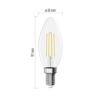 LED žárovka Filament svíčka E14 1,8 W (25 W) 250 lm neutrální bílá EMOS ZF3D03