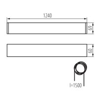 Svítidlo pro T8 LED ALIN 4LED 1X120-W KANLUX 27413