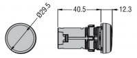 Lovato LPMLN3 LED monoblok zelená 220VDC