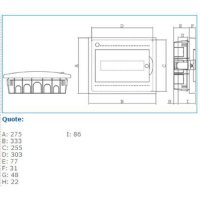 IP40 INC12 WO 04102 rozváděčová skříň pod omítku IP 40 IBOCO 04102