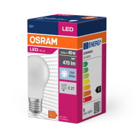 Světelný zdroj LEDVANCE LED VALUE CLASSIC A 40 FR 4.9 W/4000 K E27