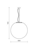 Závěsné svítidlo BALOO SU 56CM E27 1X23W IP44 OPAL REDO 9976