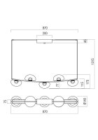 Závěsné svítidlo SINCLAIR SU LED 35W 3000K BK REDO 01-3244