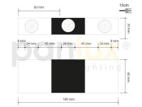 Dekorativní LED svítidlo VARIO TRIO teplá PANLUX V3/BT