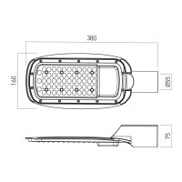 XALLEY STREET FITTING 50W 180-265V AC 40