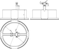 Podpěra vedení se základnou a betonem pro vodič HVI 20-23mm -SET- DEHN 253239