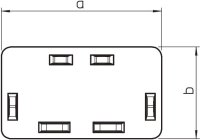 OBO WDKH-E30045RW Koncový díl pro kanál WDKH bezhalogen 30x45mm čistě bílá