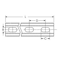 CADDY profil C15L3000PG 21x41x1,5mm, délka 3m, perforovaný