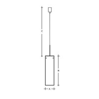 Závěsné svítidlo Maia 320/150mm 10,5W 3000K 1510lm LUCIS ZK.L1B.M320