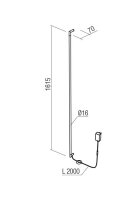 Nástěnné svítidlo STICK AP LED 36W 3000K BRASS REDO 01-2792