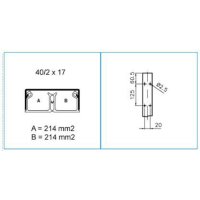 TMU 40/2X17 W 09603 Minikanál s přesahujícím víkem 40/2x17 - bílá IBOCO B09603