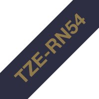 BROTHER TZe-RN54 námořní modrá / zlatá (24mm, 4m, textilní)
