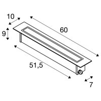 DASAR 600 svítidlo do země 18W 3000K IP65/IP67 čtvercové nerezová ocel