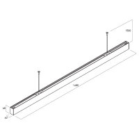 XUNO SYSTEM SURF./SUSP. LIGHT FITTING 60