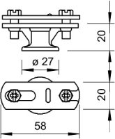 OBO 5230446 Držák vedení 113 BZ-FL