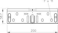 OBO RV 607 FS Sada spojek Magic pro kabelový žlab 60x75 Ocel pásově zinkováno