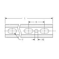 C-profil E0, 27x30mm, materiál 1,5mm, délka 2m, zinkovaný CADDY E 0 P1 599997