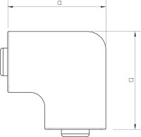 OBO WDK HF15030RW Kryt plochého rohu pro kanál WDK 15x30mm čistě bílá