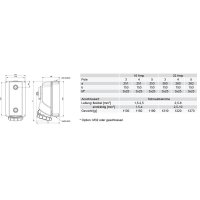 zásuvka nástěnná 4P, 32A/400V, 9h, IP67, s blokováním PCE 75242-9