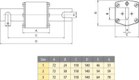 Nožová pojistka S1 UQ2 gR 110/80A/690V ETI 004723113