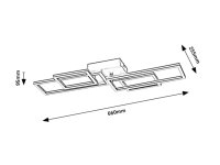 Quince LED 40W IP20 4000K černá RABALUX 3084