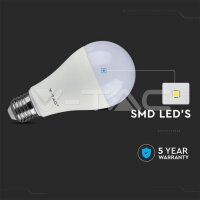 LED žárovka V-TAC 17W E27 A65 Plastic 4000K stmívatelné