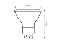 SMD LED, GU10, 4W, 400lm, 3000K RABALUX 79069