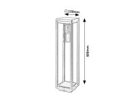 ZERNEST E27 1x 15W I černá RABALUX 77087