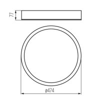 Plafon JASMIN 470-W/M 23128 Kanlux