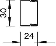 OBO LKM20030RW Úložný elektroinstalační kanál 20x30x2000 čistě bílá Ocel