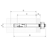 Nerezová kotva 8x75 KOPOS INOXKPO 8X75_IX