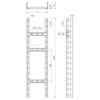 Kabelová lávka 60x150 žárový zinek KOPOS KL 60X150_F