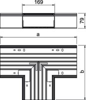 OBO WDK T80170VW Díl T pro kanál WDK 400x170x80 dopravní bílá