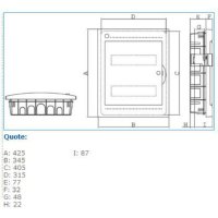 IP40 INC24 WO 04104 rozváděčová skříň pod omítku IP 40 IBOCO 04104