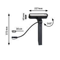 Plug & Shine LED spot Ito IP65 3000K 6W antracit PAULMANN 94544