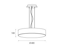 LED2 3271251D MONO 40 P-Z, W DALI/PUSH DIM 30W 2CCT 3000K/4000K