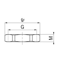 Kontramatice pro kabelové vývodky G3/4 kov tloušťka 3,5mm AGRO 803_4G
