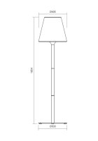 Stojací lampa PINO LA 1.8M E27 1X23W IP65 DG REDO 9979