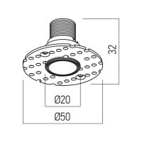 XNANO SMALL REC. FIXED DOWNLIGHT RND. TR