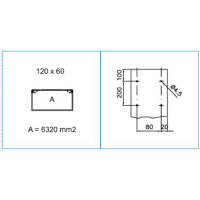 TA-EN 120X60 W 01834 Kanál s plochým dnem 120x60 - bílá IBOCO B01834