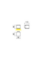 Nástěnné svítidlo BETA AP LED COB 6W IP54 DG 4000K REDO 9079