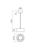 Závěsné svítidlo PUNKT SU LED 6W 3000K WH REDO 01-3099