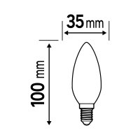 LEDVANCE LED CLASSIC B P 5.5W 827 Frosted E14