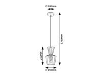 ABRA E27 1x 60W IP20 matná černá RABALUX 72161