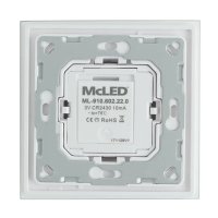 McLED ML-910.602.22.0 RF nástěnný ovladač - řízení jasu, 2 zóny