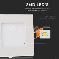 V-TAC 4864 6W LED Premium Panel Downlight - Square Natural White, VT-607