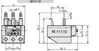 Nadproudové relé RE117.1D-97 1xNO+1xNC 75-97A pro CEM95-CEM105 ETI 004645421