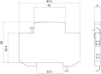 Pomocný spínač PS STV-MD, kontakty 1xNO+1xNC,6A, 230V AC ETI 002279001