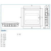 IP40 INC 36 W0 04105 Rozváíděčová skříň pod omítku IP40 IBOCO 04105