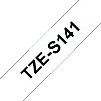 BROTHER TZe-S141 průsvitná / černá (18mm, lamin., extrémně adh.)